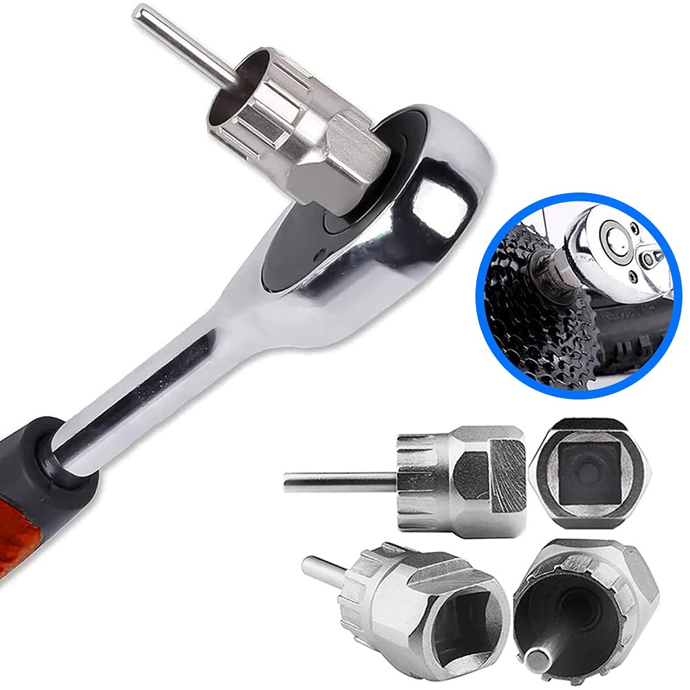 Fietsketen Breaker Tool,16 in 1 Multi-Functie Fold Bike Mechanic Repair Tool met Reinigingsgereedschap, Universele fiets verwijderen en installeren Tool voor mountainbikes (4 stuk