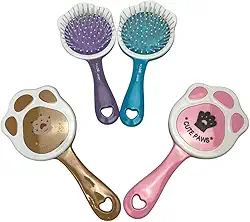 Escova Infantil com Design Divertido de Patinha – Desembaraça com Delicadeza e Protege o Couro Cabeludo