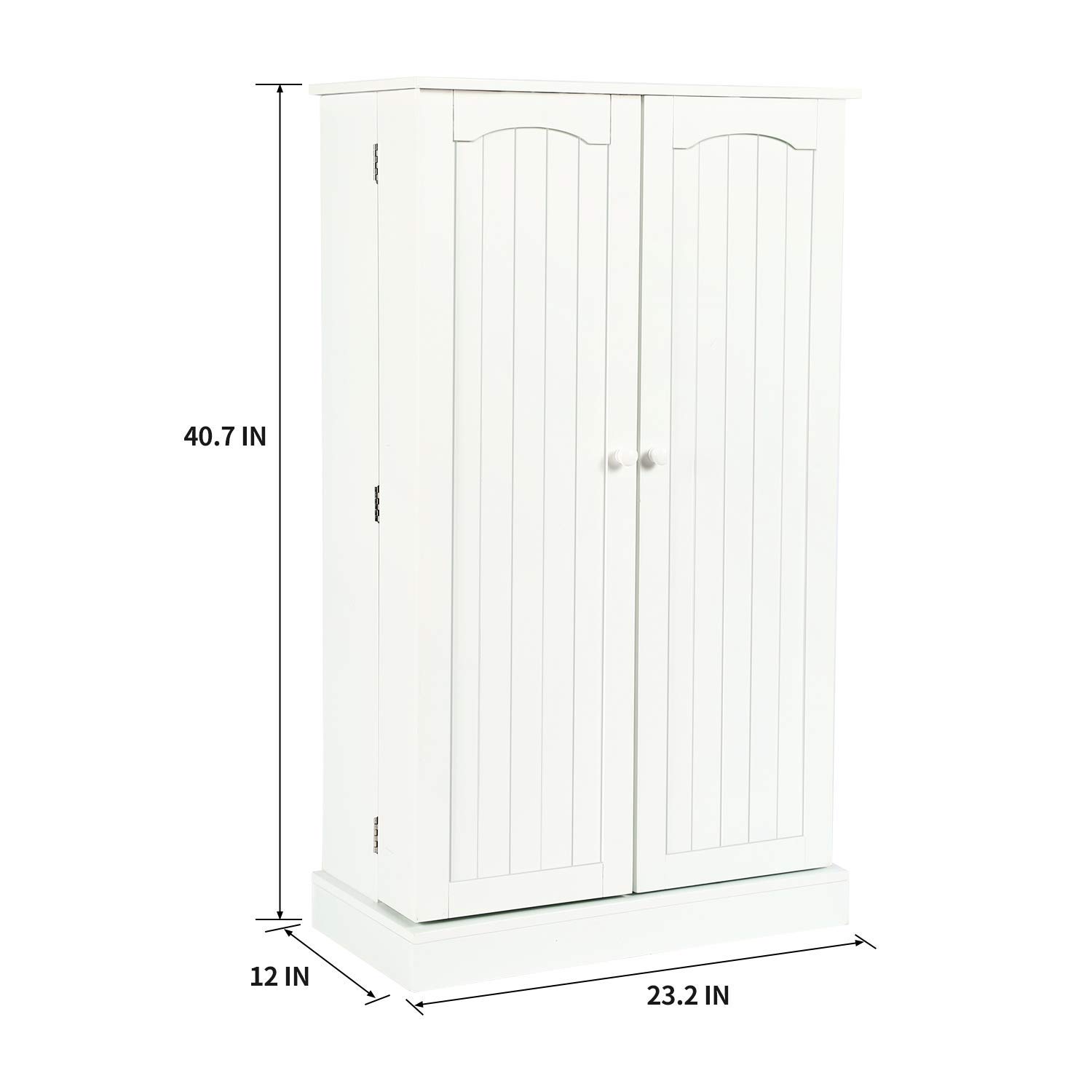 HOME BI 41'' Kitchen Pantry Storage with 6 Shelves