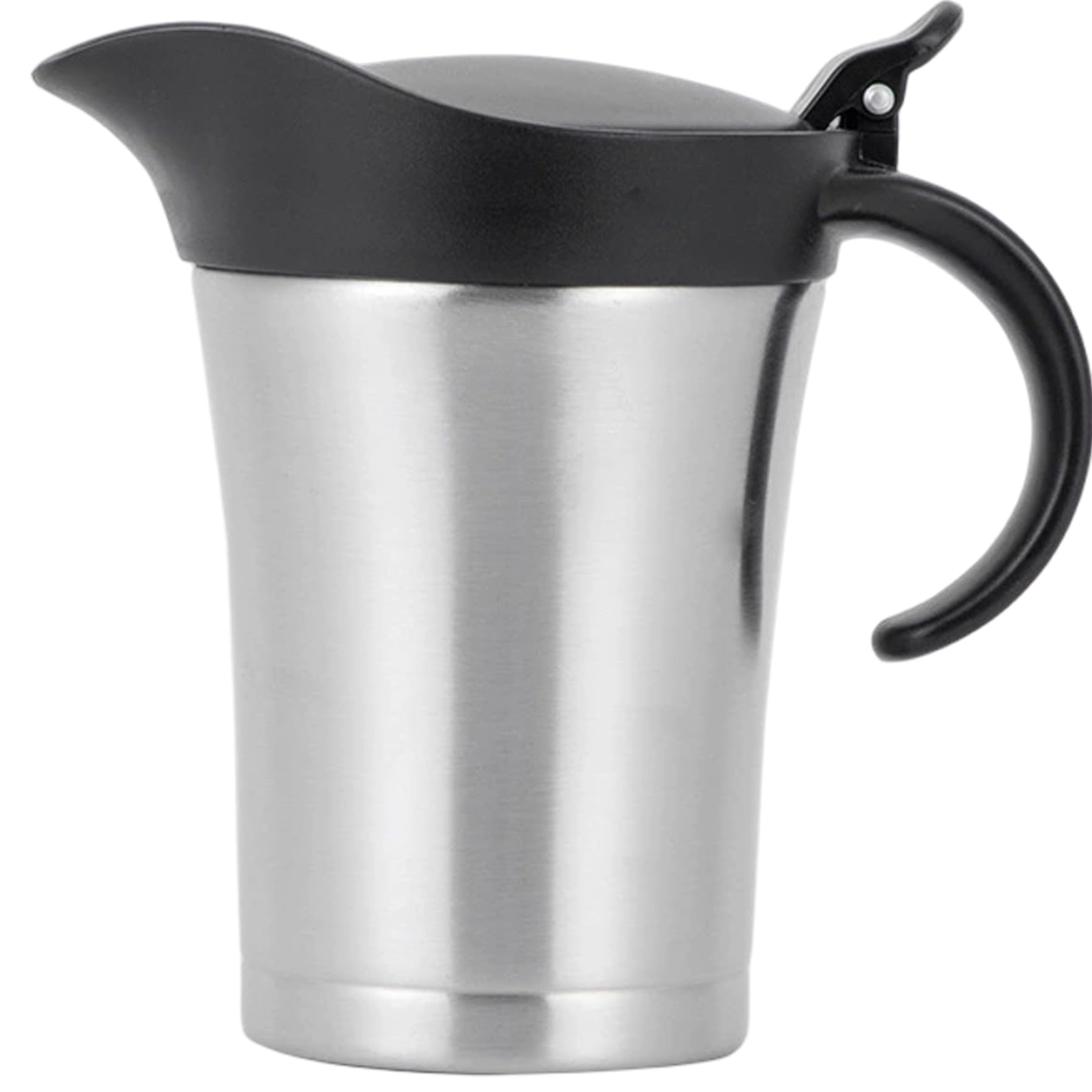 Saucière isotherme 750ml en acier inoxydable avec couvercle et poignée