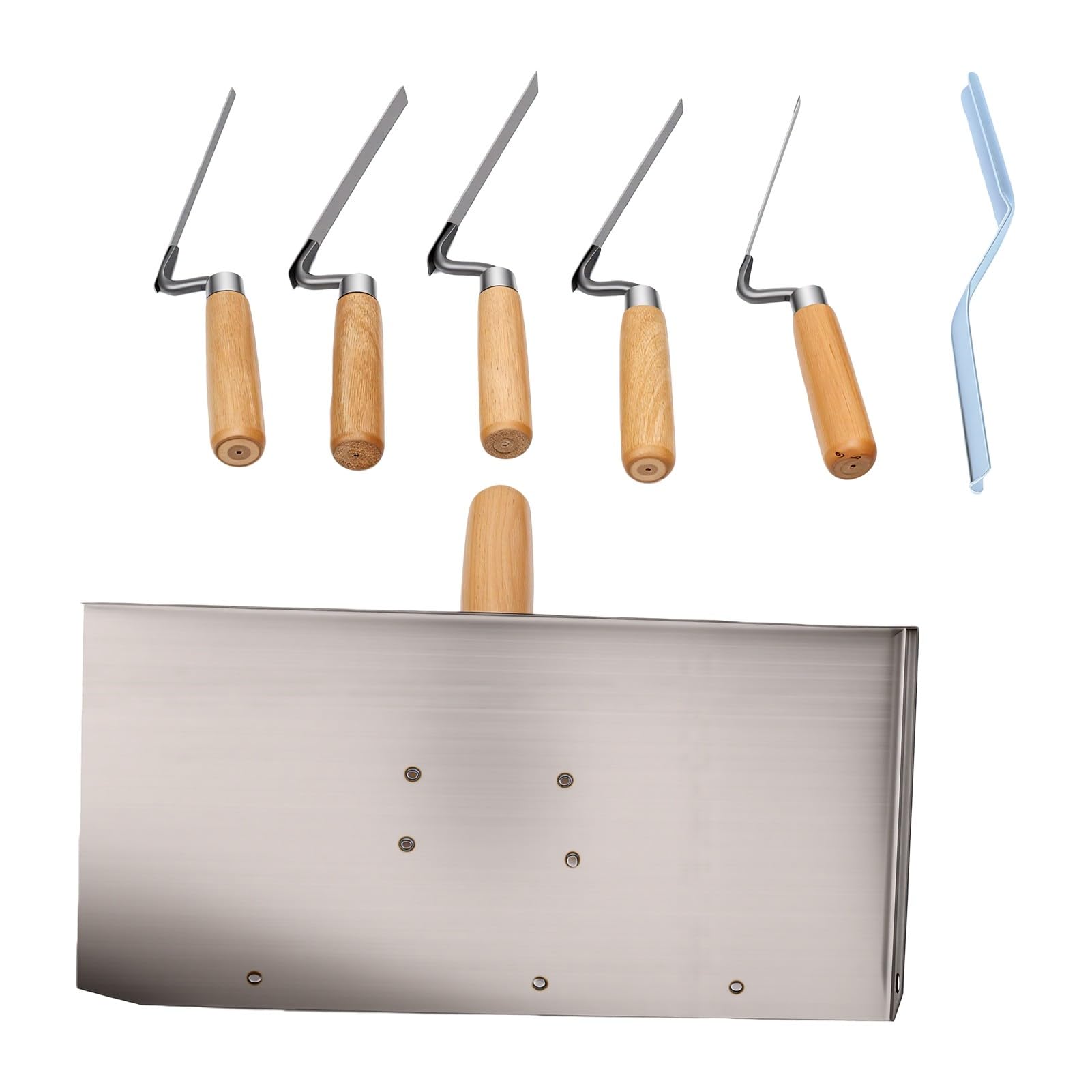 Truelle à Pointer Set, Outils de Maçonnerie Durables, 5 Tailles