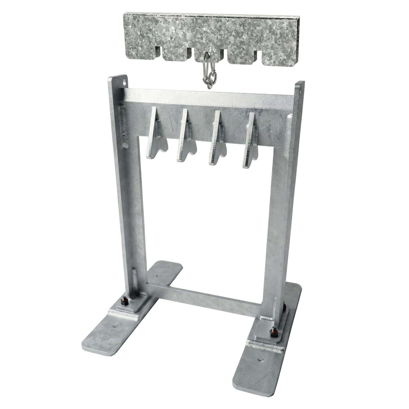 Spaccalegna manuale da 21,8 cm con protezione di sicurezza in metallo, lama affilata e dritta temprata e acciaio galvanizzato antiruggine, spaccalegna portatile per legna da ardere per