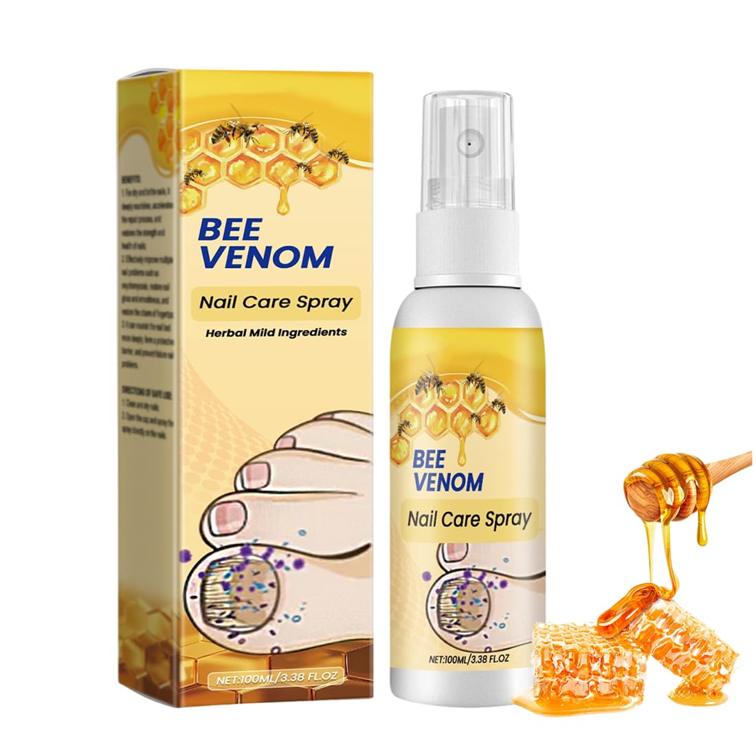 1 PCS Spray Soin des Ongles 100 ml - Pour protéger les ongles, renforcer les cuticules, réparer les ong-les,Sérum Ong-les et Pédicure,spray defense.