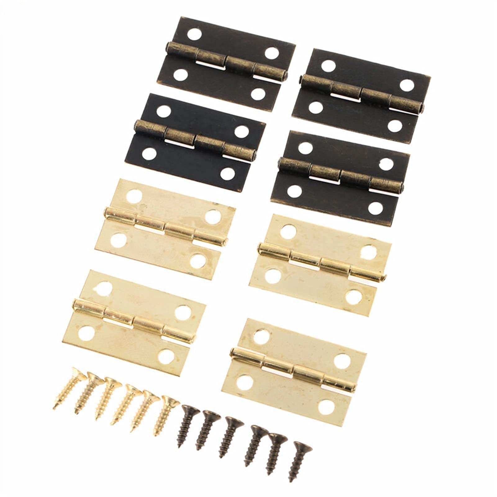 Nvsfzgiyg One Color Hinge, 10Pcs 2416Mm Square Antique Door For Wooden Cabinet Drawer Furniture Hardware Bronze