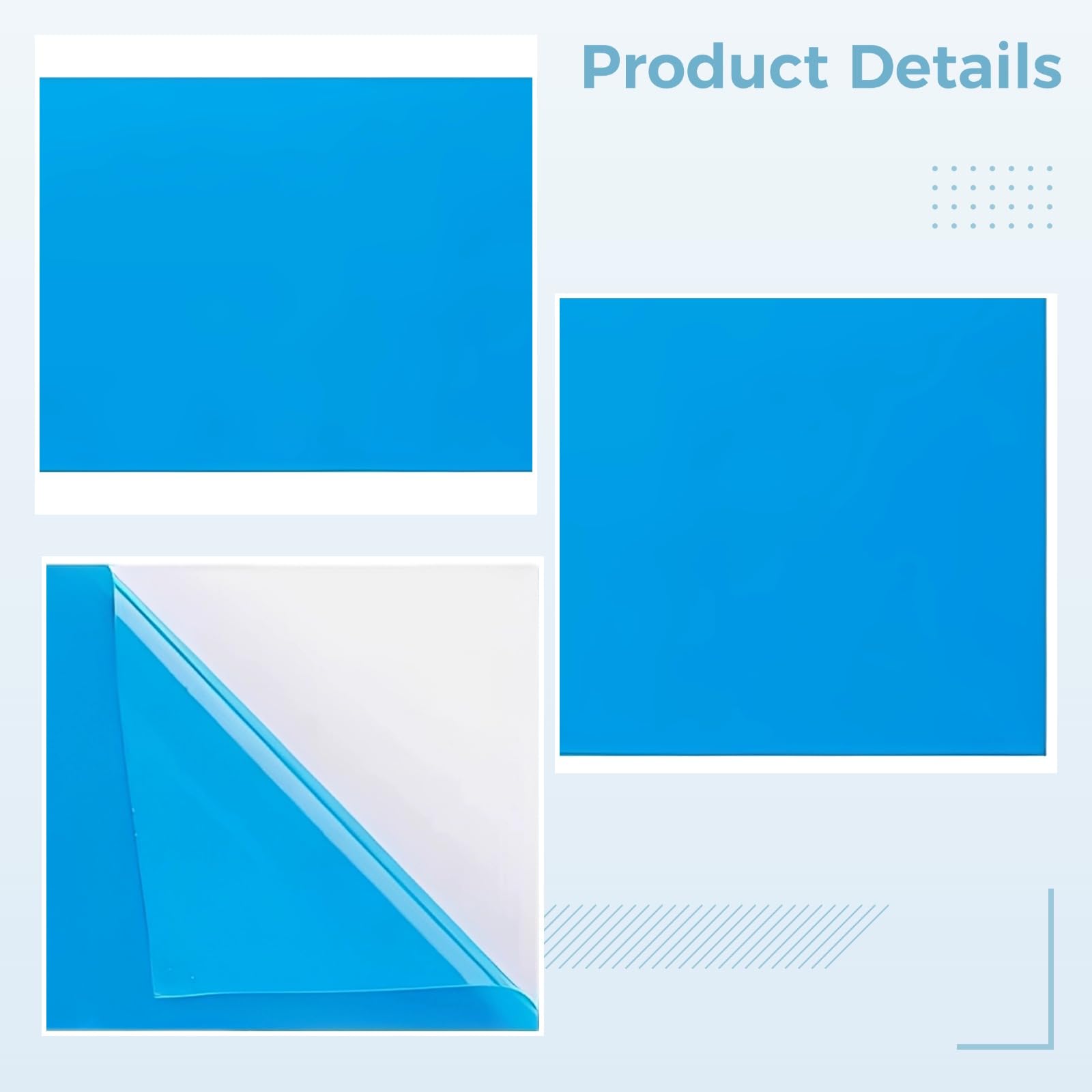 Wasserfestes Reparatur-Patch, blau, aufblasbares Pool-Reparaturset, Pool-Flicken für Vinylfolien, großes 49,2 x 33,5 in, 125 x 85 cm PVC-Klebepatch, geeignet für Pools und aufblasbare Boote