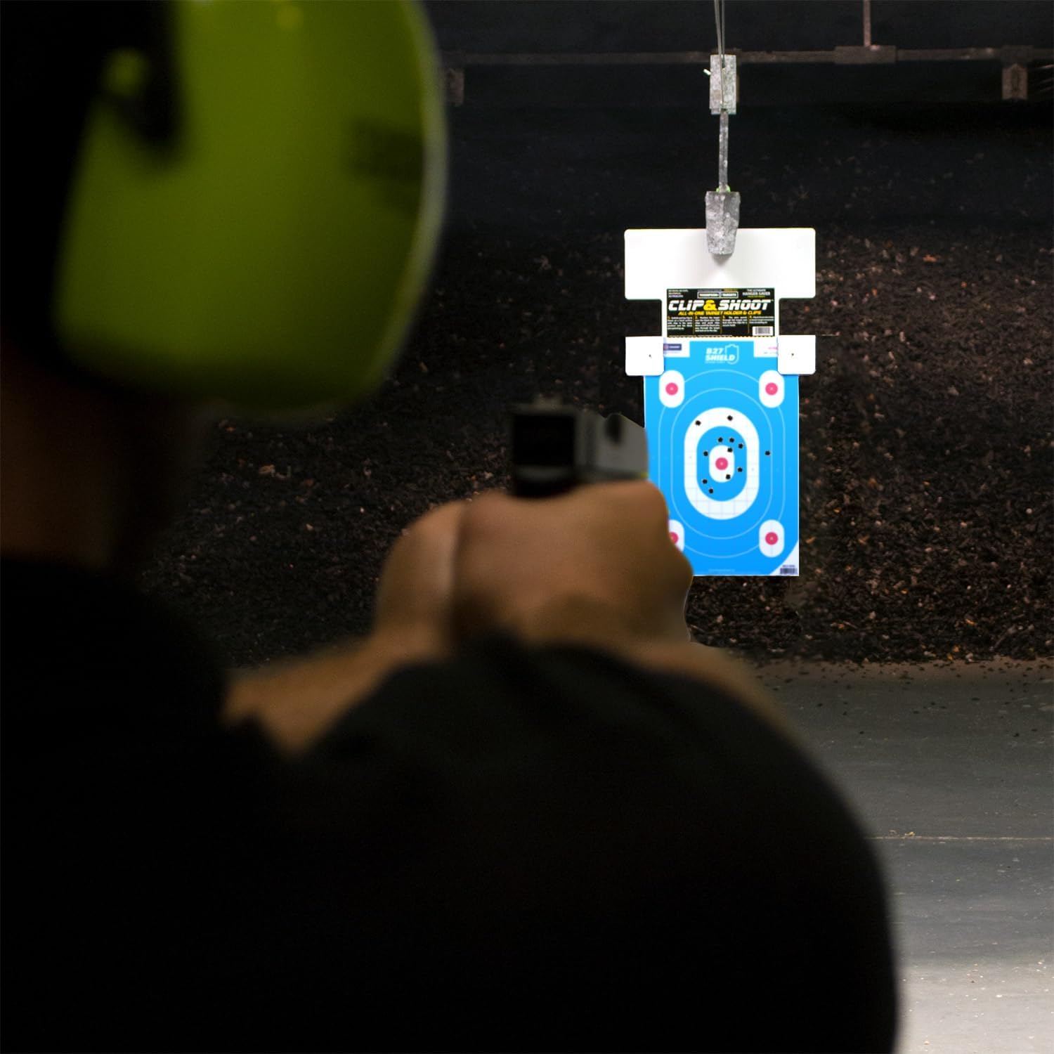 Thompson Target B27 Shield 12.5"x19" Ultra Bright Paper Shooting Targets for Gun Range Training