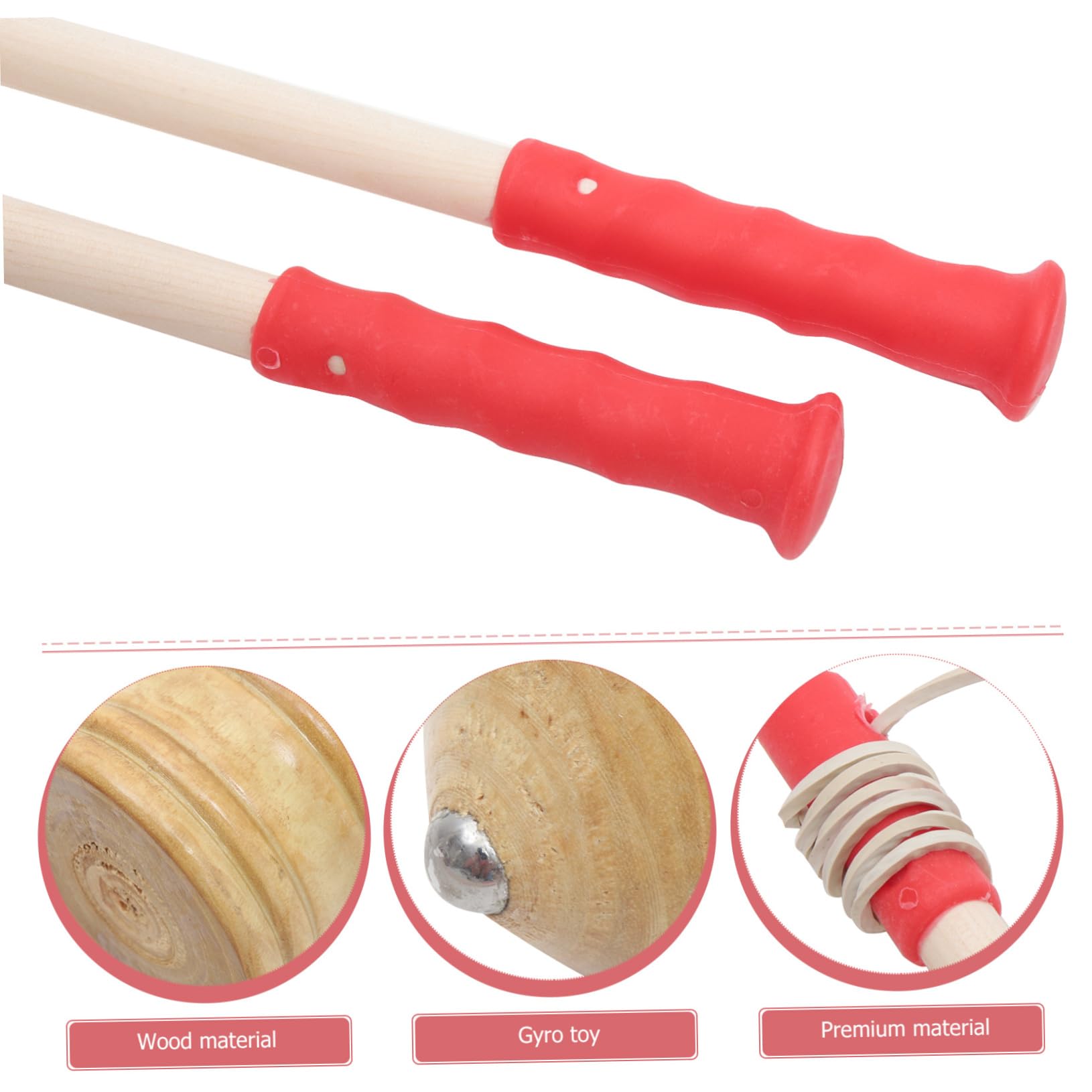 2juegos Peonza De Madera Maciza Giroscopio De Madera para Mayores y De Fitness para Gimnasio o Parque De Giroscopios De Maciza