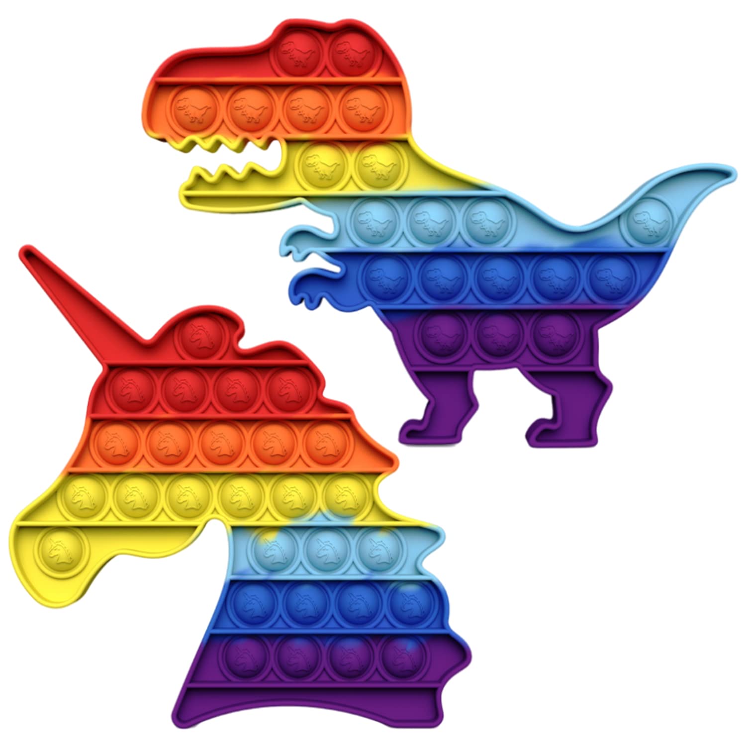 HUAZONTOM ポニー ユニコーン スクイーズ おもちゃ 2個 ストレス解消 Amazon | HUAZONTOM プッシュポップバブル 2個入り スクイーズ