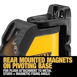 DEWALT Line Laser, Self-Leveling, Cross Line, Red Beam (DW088K)