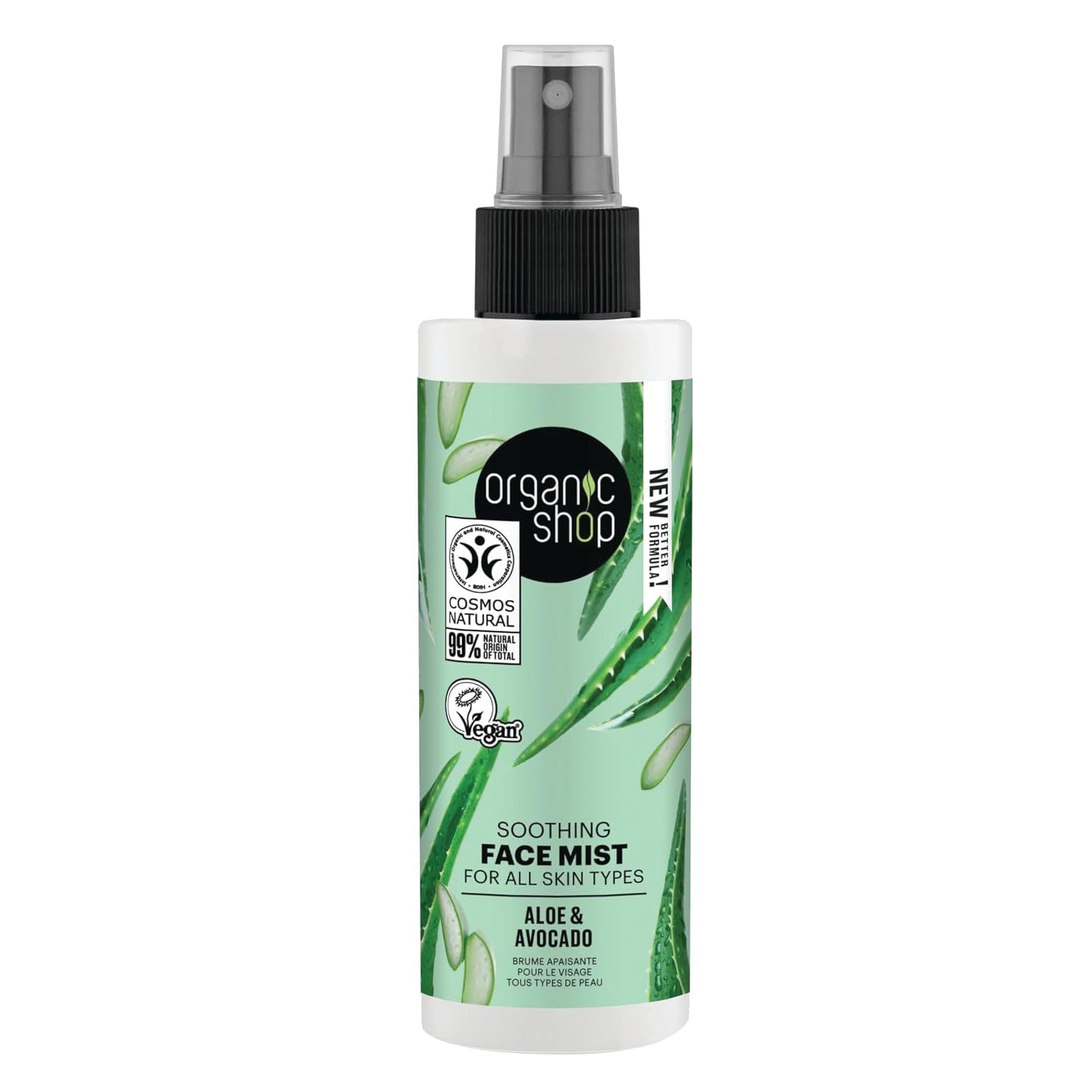 Organic Shop Avocado and Aloe Skincare Soothing Face Mist, 150 ml