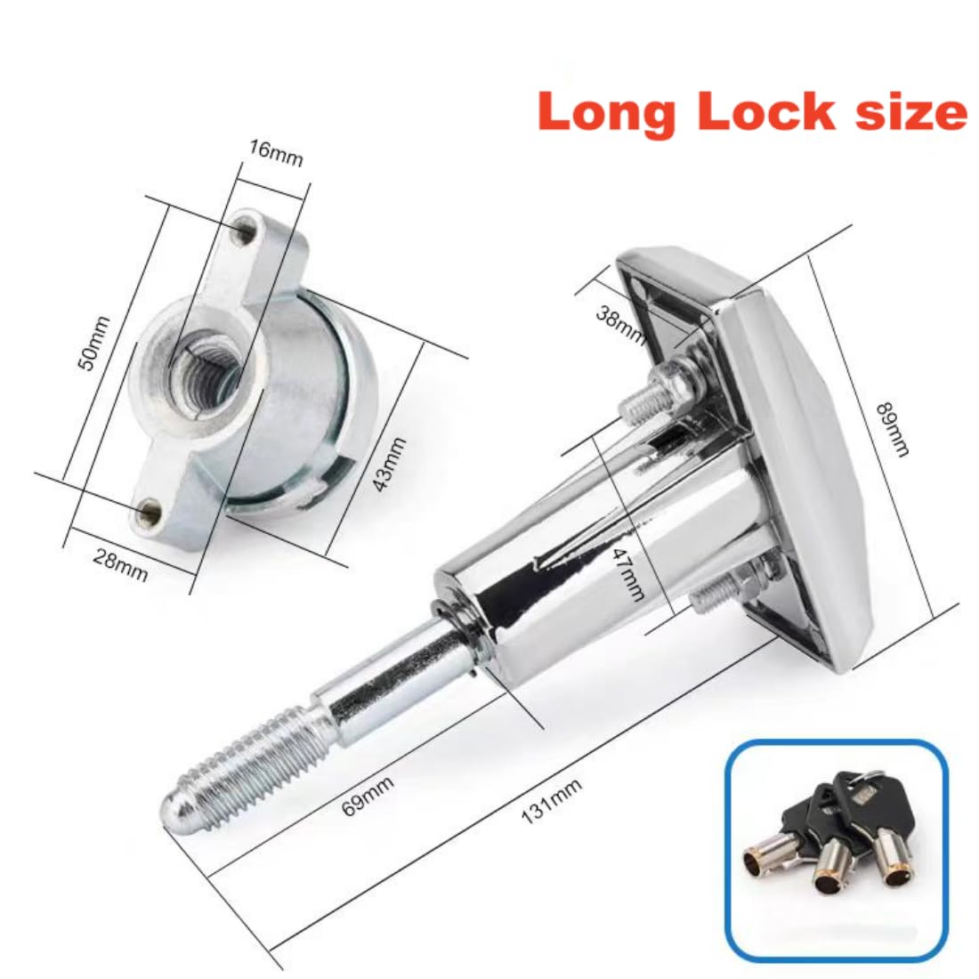 KIKEEP Universal Replacement T-Handle Vending Machine Lock with
