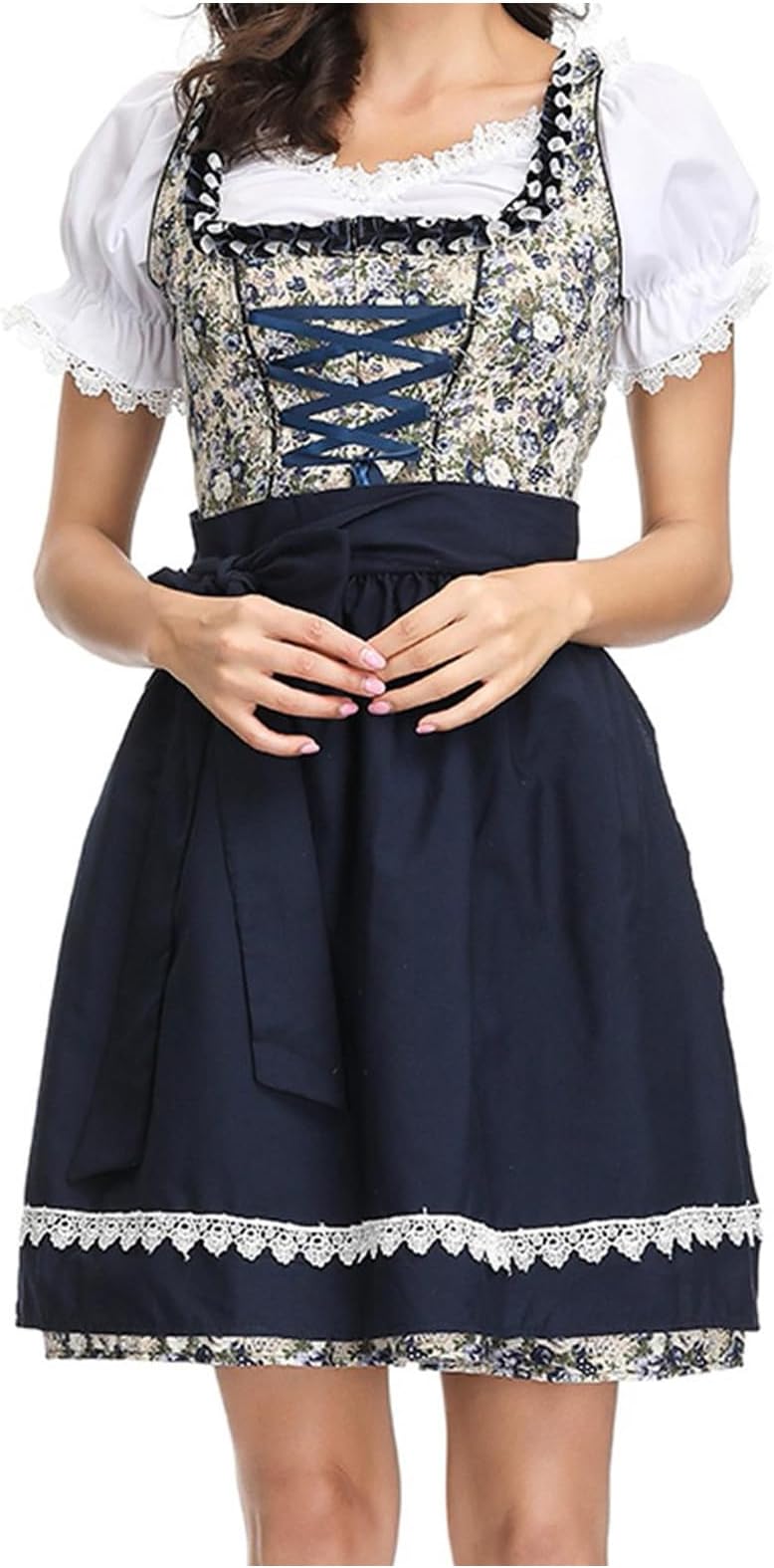 OggfaderWomen's Oktoberfest Costumes Bavarian Oktoberfest German Dirndl Dress Beer Day Beerfest Costumes