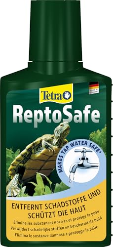 Tetra ReptoSafe 100 ml - Neutraliza los componentes nocivos y garantiza que el agua del grifo sea segura para los reptiles acuáticos, tales como tortugas y anfibios