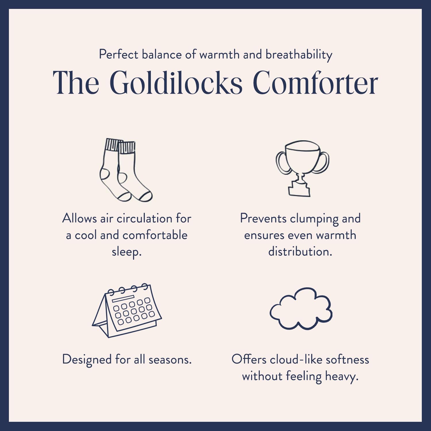 Brooklinen Ultra Warm Luxury Down Comforter, 100% Natural Canadian Duck Down Duvet Insert - 750 Fill Power, Baffle Box Construction, 100% Cotton Shell, King/Cali King Size Comforter
