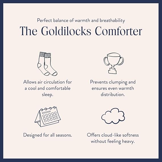 Brooklinen Ultra Warm Luxury Down Comforter, 100% Natural Canadian Duck Down Duvet Insert - 750 Fill Power, Baffle Box Construction, 100% Cotton Shell, King/Cali King Size Comforter