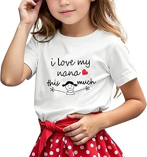 Camiseta para niña con texto en alemán "Oma", manga corta, camiseta de verano, informal, cuello redondo, transpirable, túnica, ligera, para uso diario, blusa dulce para cumpleaños infantil