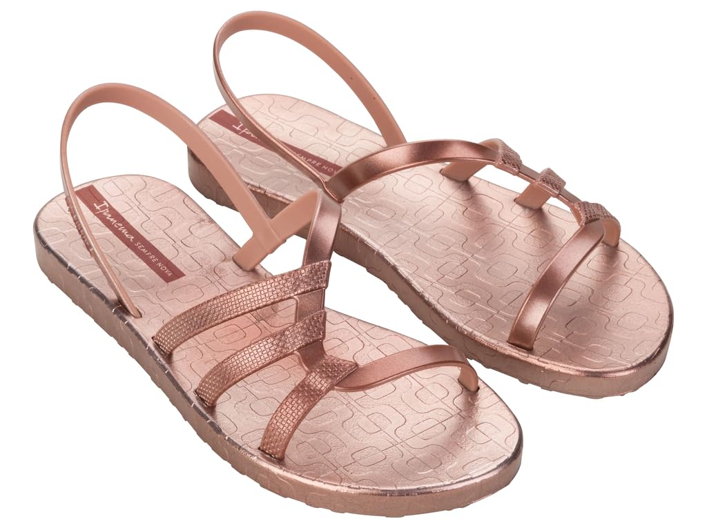 Ipanema Women's Diversa Mais Sandal Ad Flip-Flop, Metallic, 7 UK
