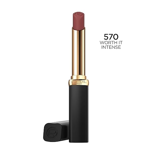 Vista 48 de L'Oréal Paris Colour Riche - Lápiz labial mate de volumen intenso, maquillaje labial con ácido hialurónico para hasta 16 horas de uso, rosa