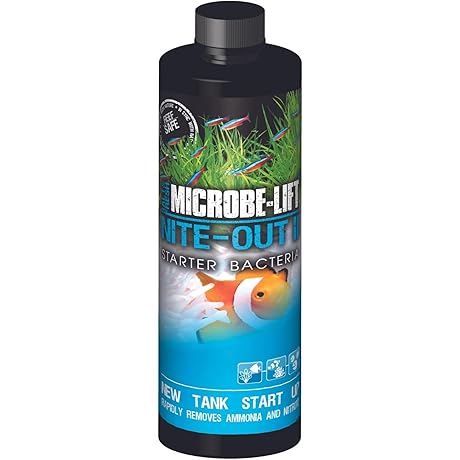  MICROBE-LIFT Nite-Out Rapid 8 Ounce Nitrate Remover Aquarium Cleaner