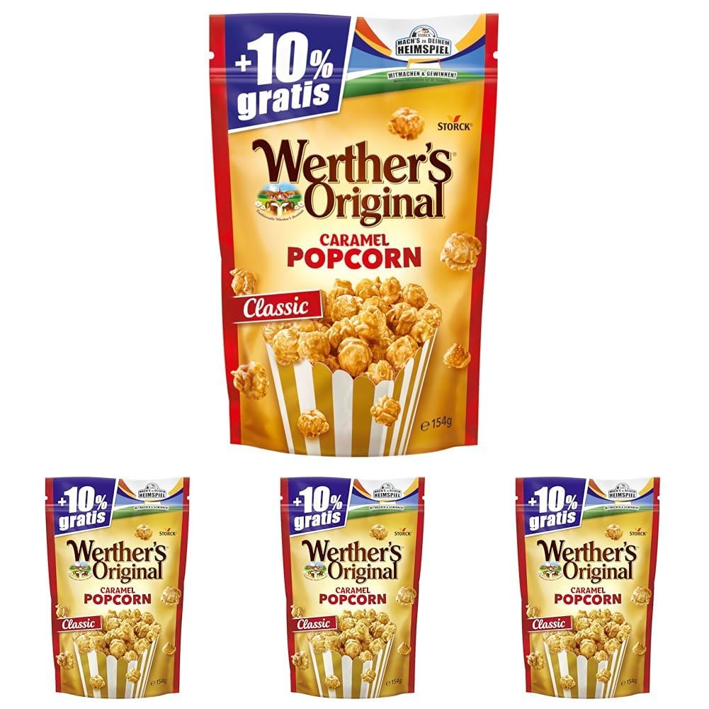 Werther's Original Popcorn Caramel 4 x 154g