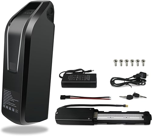 QTQ Batería de litio de 36 V, batería Ebike de 36 V, batería de bicicleta eléctrica de 17 Ah con cargador rápido de 2 A 30 A BMS para motor de 0 a