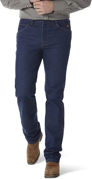 Wrangler Men's Indigo Fr Slim Fit Jeans Straight Leg - Fr36mwz