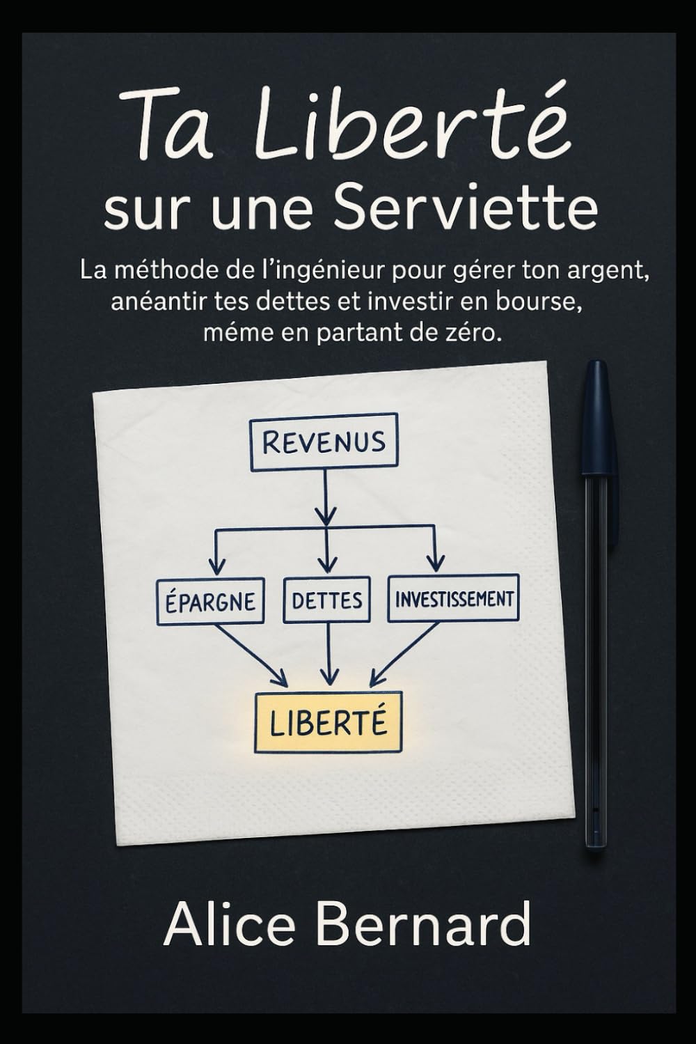 Ta Liberté sur une Serviett: La méthode de l’ingénieur pour gérer ton argent, anéantir tes dettes et investir en bourse, même en partant de zéro.