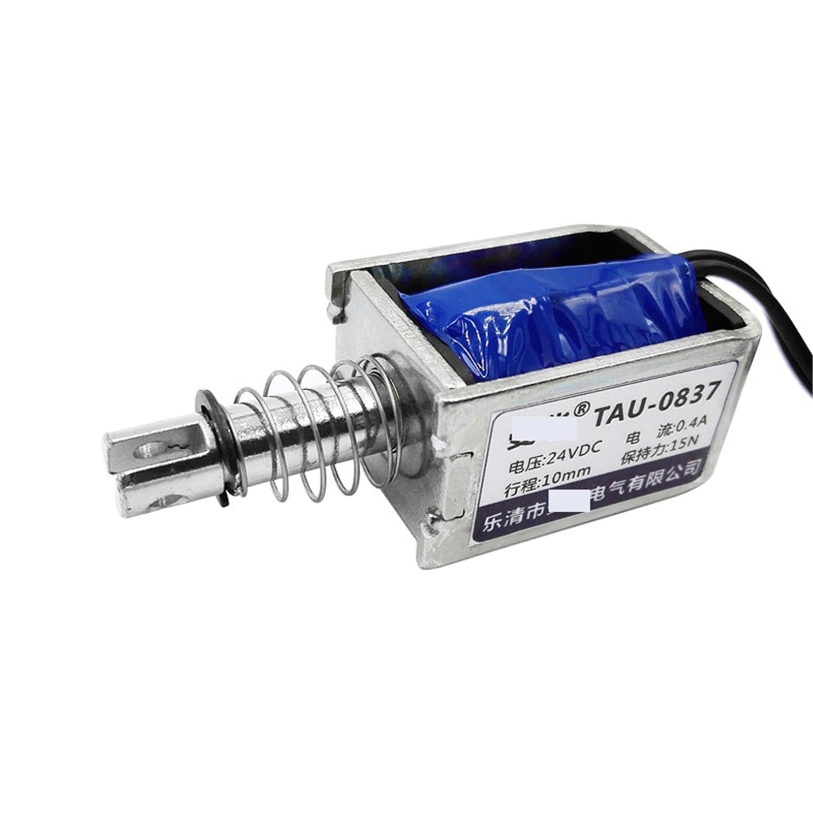 1 szt. Magnes elektryczny DC 12 V DC 0-10mm skok elektromagnes wzdłużny TAU-0837T solenoid (TAU-0837.12V)