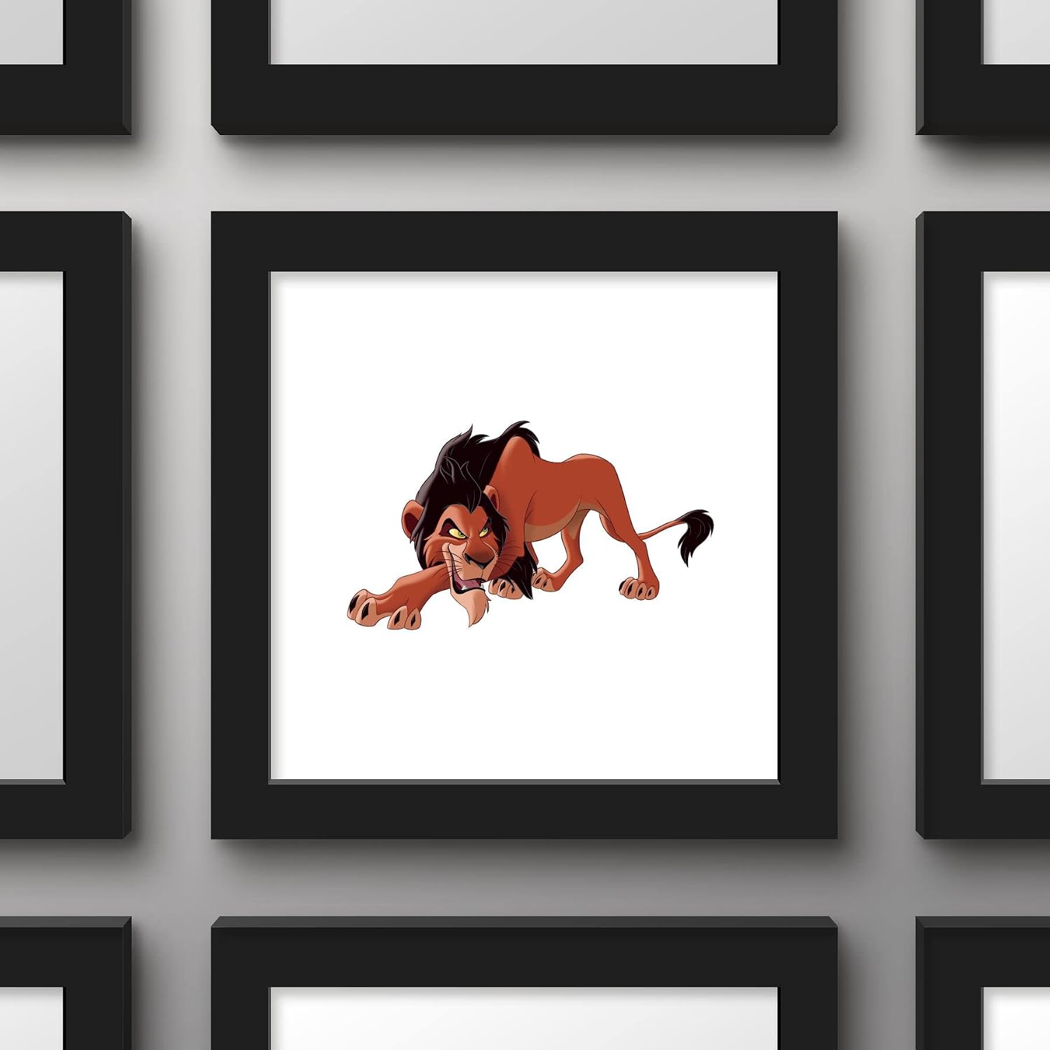Trends International Gallery Pops Disney The Lion King - Scar Wall Art Wall Poster, 12.00" x 12.00", Black Frame Version image 3