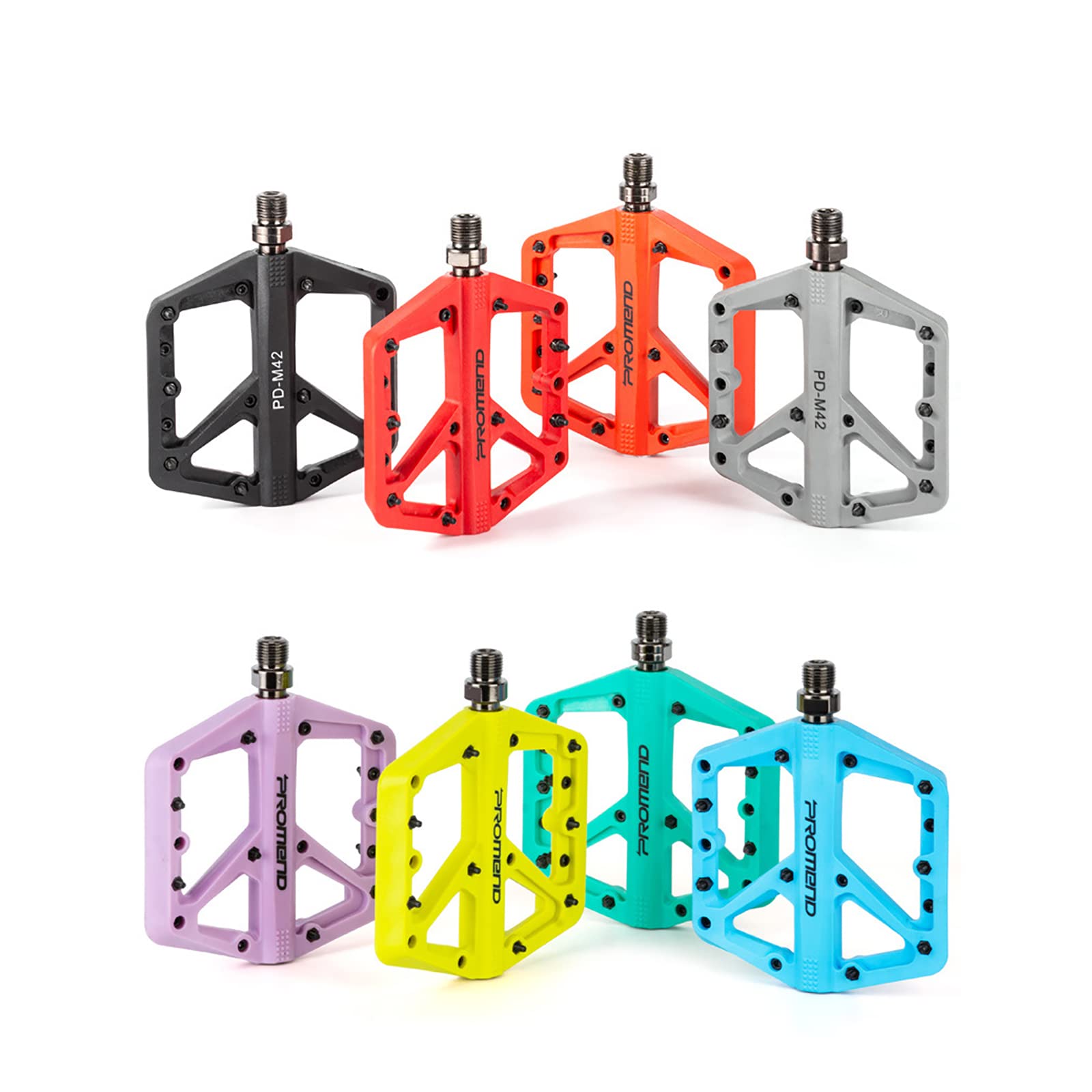 Pedali per bicicletta MTB in Nylon Antiscivolo BMX Spinning Superficie Espansa Assi in Acciaio al Cromo-Molibdeno Bearing
