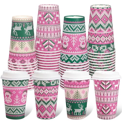 Whaline NX}X ĝăR[q[Jbv NX}X sN O[ AO[Z[^[ y[p[Jbv Wt 16IX To Go R[q[Jbv ~ zf[ p[eB[ JtF zbgR[hhN 48