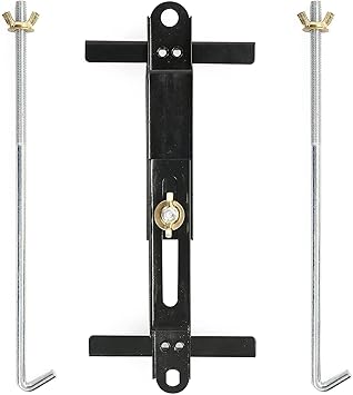 LotFancy Adjustable Battery Hold Down, Universal Battery Bracket with J Hook, Battery Tie Down Kit, 10.6inch (27cm) Bolt Length