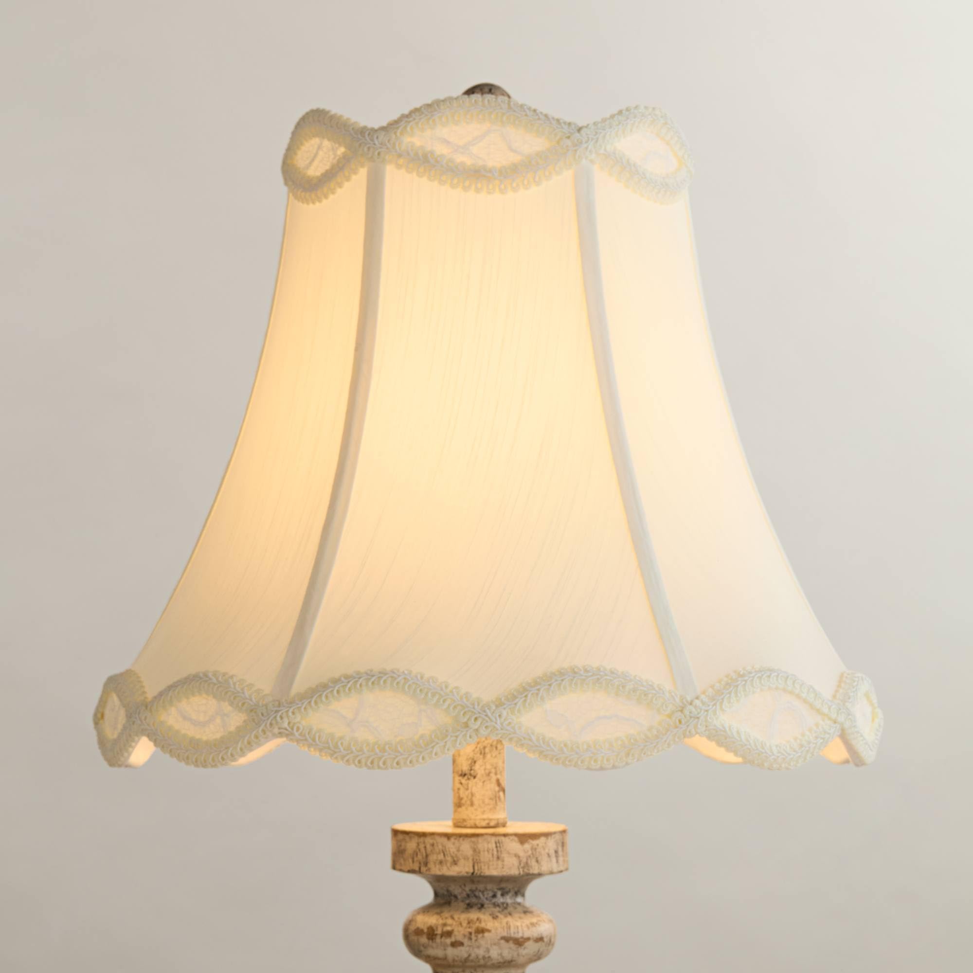 Cream Scalloped Gallery Large Bell Shade