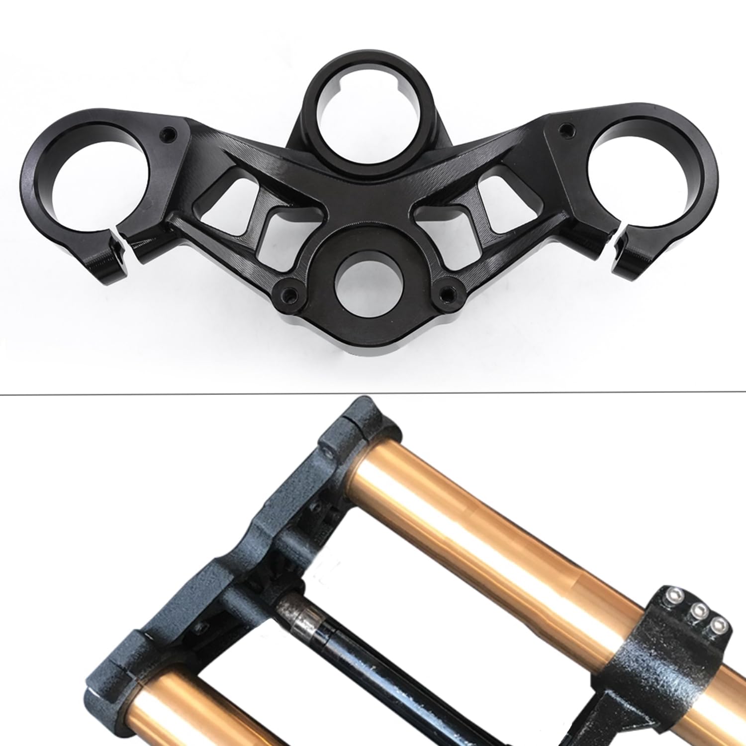 Fit Ninja 400 Ninja400 2018 2019 2020 2021 2022 Motorcycle Triple Tree Clamps Upper Top Steering Stem Clamp