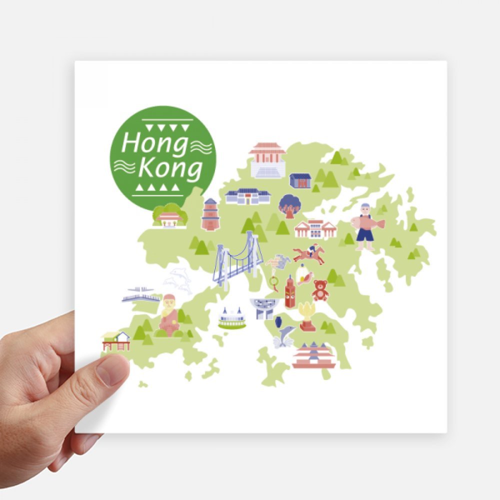 Stickers de Hong Kong Chine pour moto et pc portable - Personnalisez vos accessoires de voyage