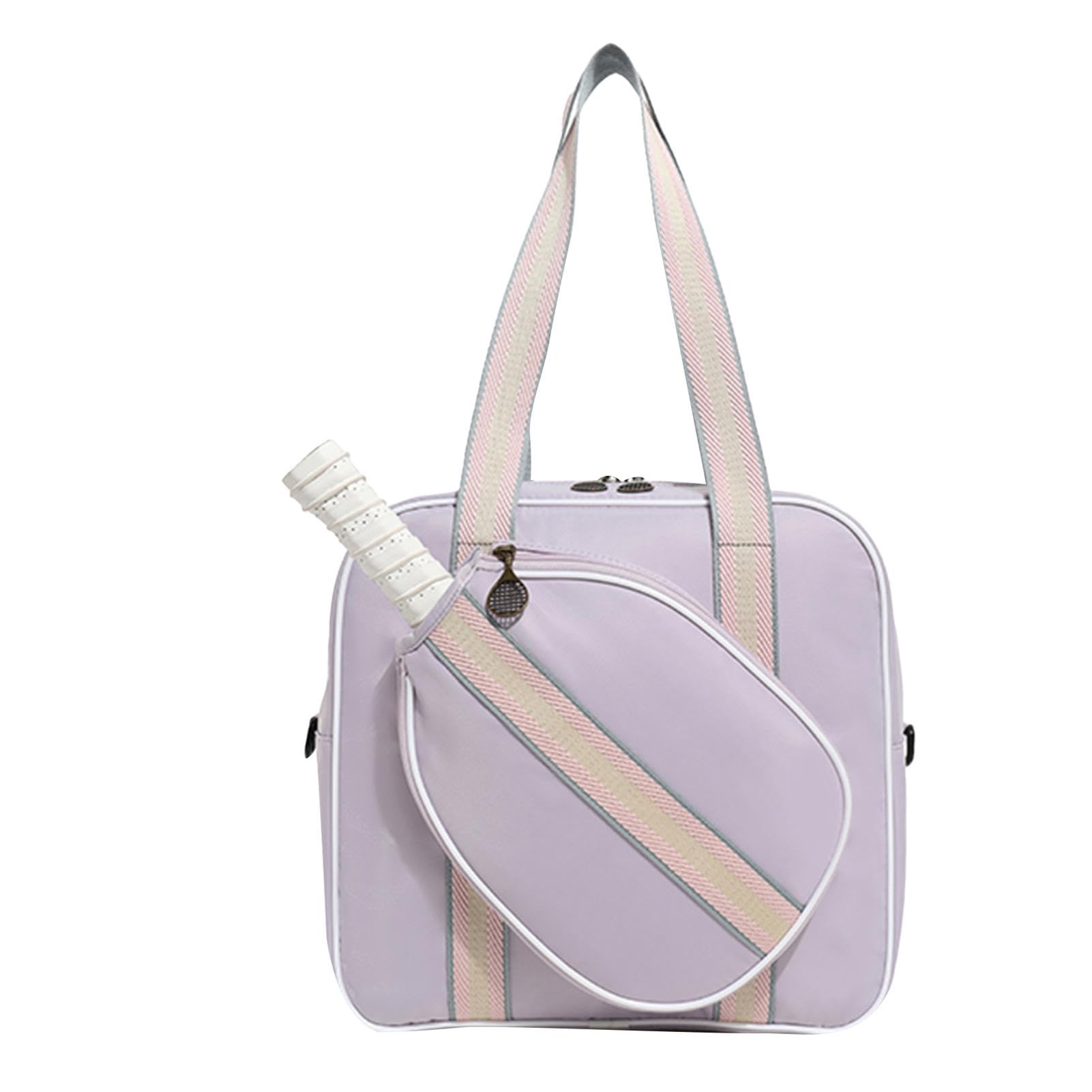 Generisch Borsa a tracolla da tennis, borsa a tracolla da tennis, borsa per racchette da badminton, grande borsa per attrezzatura da tennis, borsa impermeabile con tracolla, elegante per uomo e donna