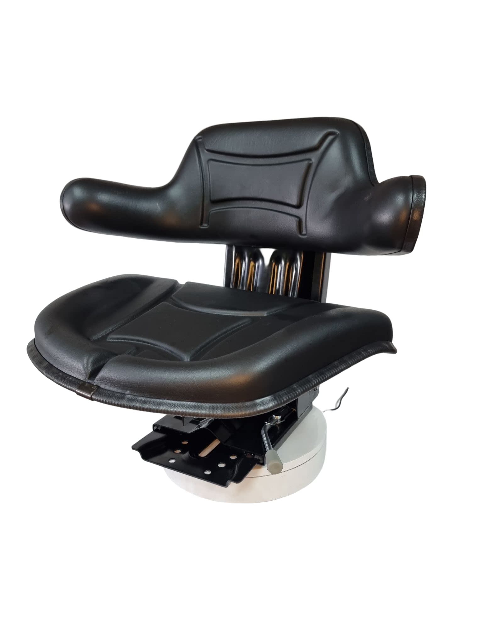 Asiento de tractor para tractor, asiento universal, varios modelos de tractor -modelo estándar para Segadoras, Cosechadoras con Respaldo Ajustable, Reposabrazos y Suspensión Mecánica