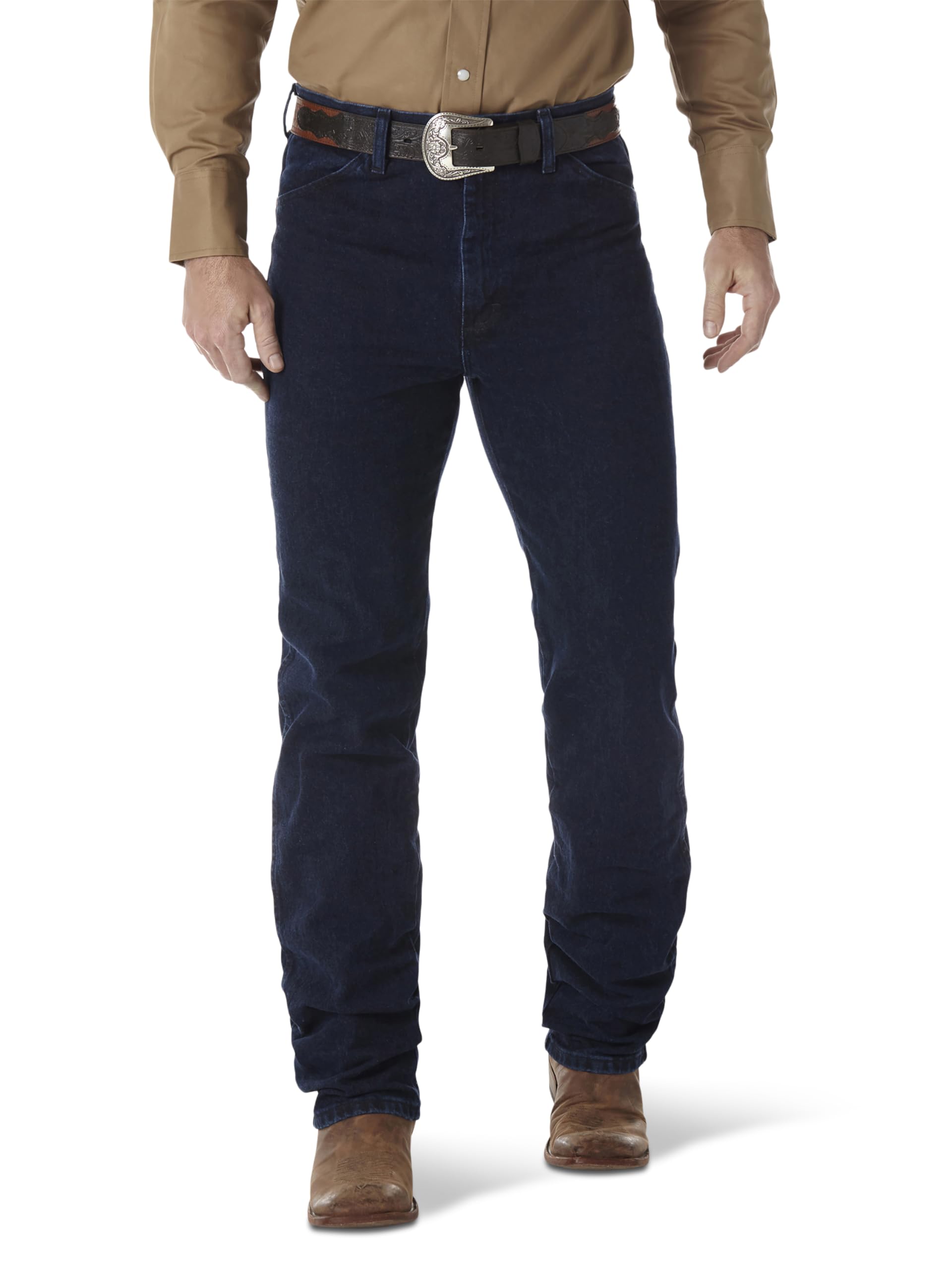 Wrangler Herren-Jeans mit schlanker Passform im Cowboy-Schnitt.