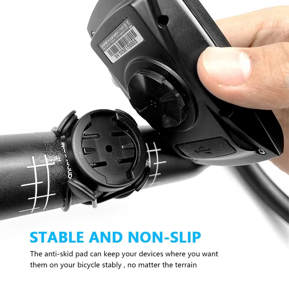 2 Pezzi Supporto per Computer da Bici per Garmin GPS Supporto Manubrio | per Cronometro da Bicicletta MTB Compatibile con Garmin Edge 130 200 500 510 520 530 800 810 1000 iGPSPORT iGS50 iGS618