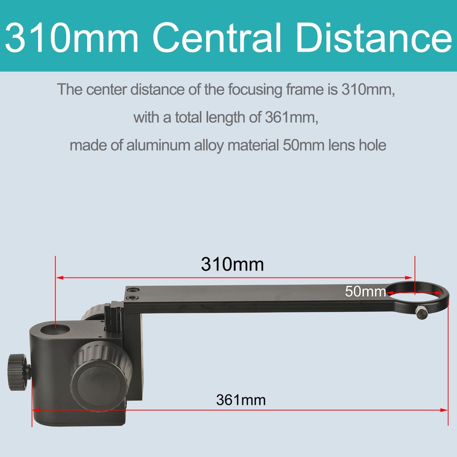 Microscope Focusing Frame Centre Distance 310mm Column Aperture 25mm