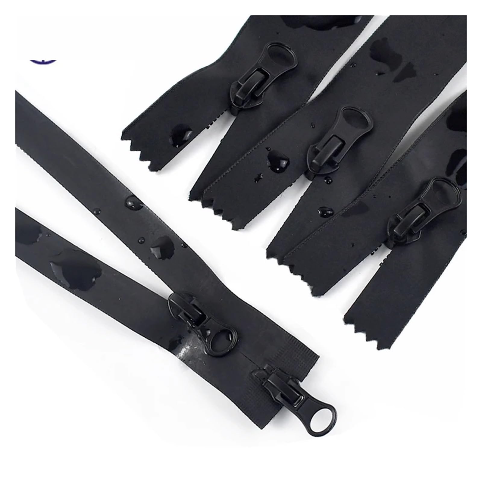 Cerniere Lampo 2/5 Pezzi 5# 60-100 Cm Cerniere Impermeabili For Cucire Cerniera Invisibile Cursore Aperta Giacca Borsa Fai Da Te(Black-Double,80cm,No5-5Pcs)