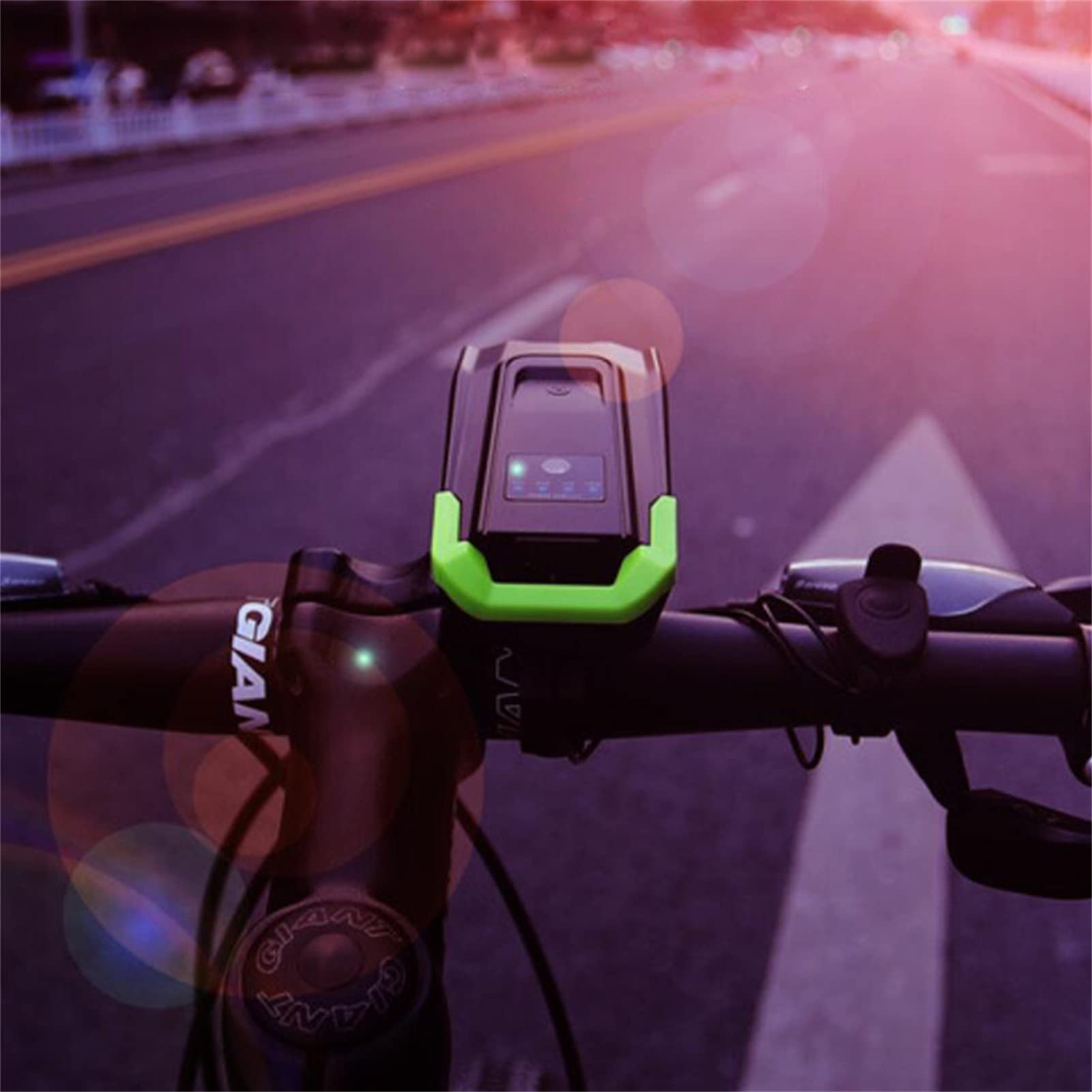 Oświetlenie Bezpieczeństwa Światło Rowerowe Reflektor 4000mah Zestaw Do Ładowania Usb Światło Rowerowe Wodoodporny Super Jasne Światło Rowerowe I Dzwonek Samochodowy Na Prezent