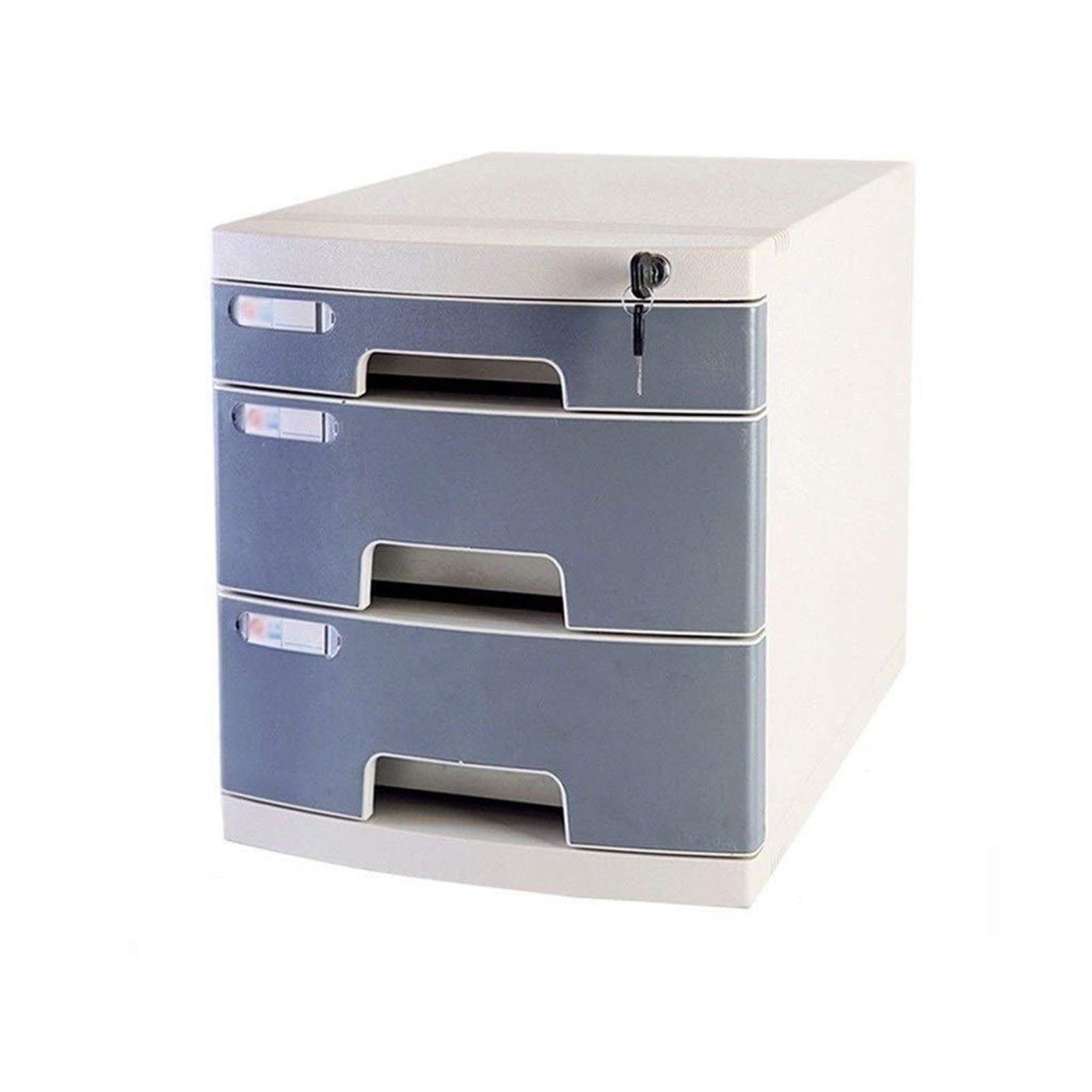 SaryEdge 3 Layer Lockable Desktop File Cabinet Office Storage Box for A4 Files Document and Sorter Stylish Da,B1