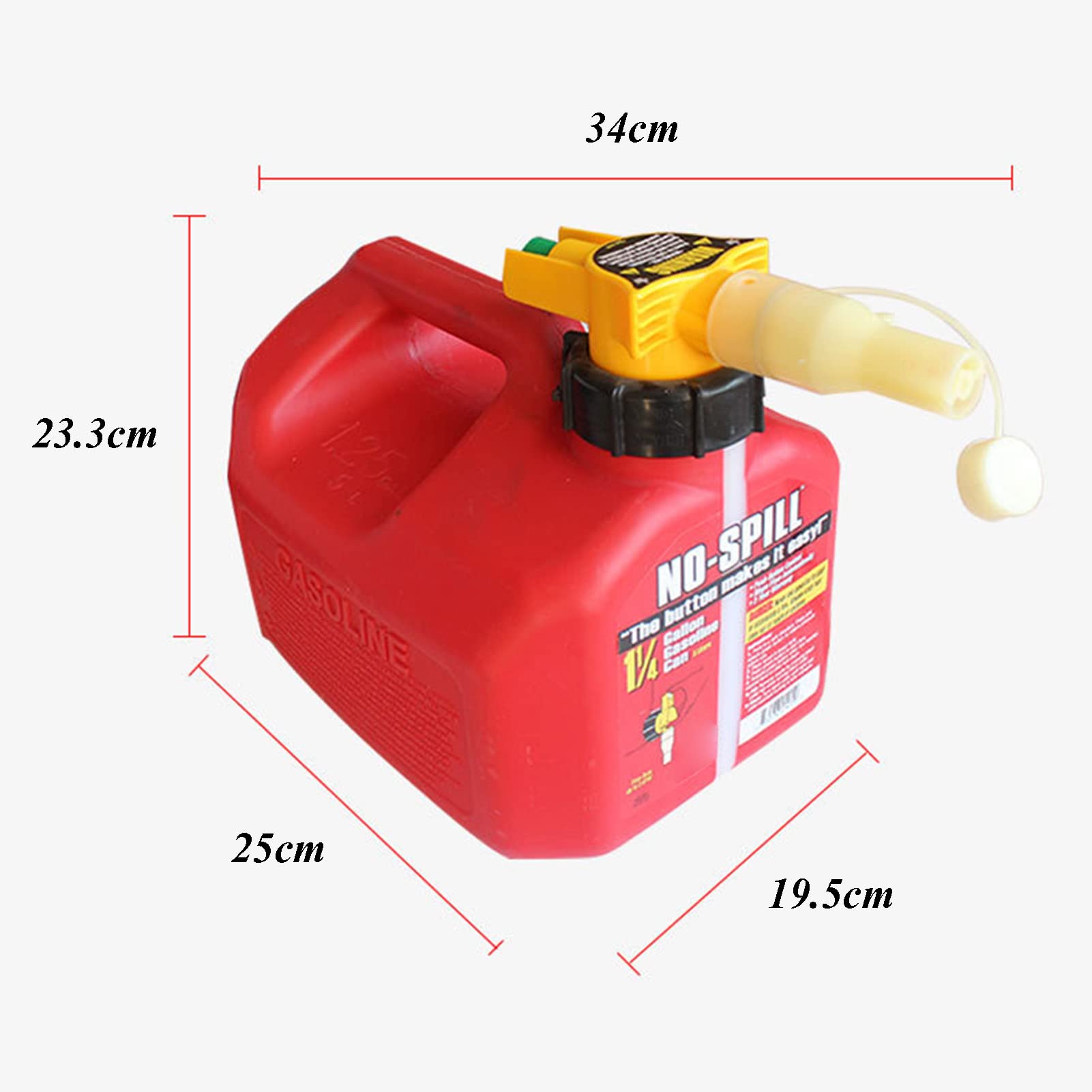 Lata de Gasolina el Plastico Gasolina Recipientes para Gasolina Lata de el Plastico para Gasolina Garrafa de Combustible Boquilla flexib 5L
