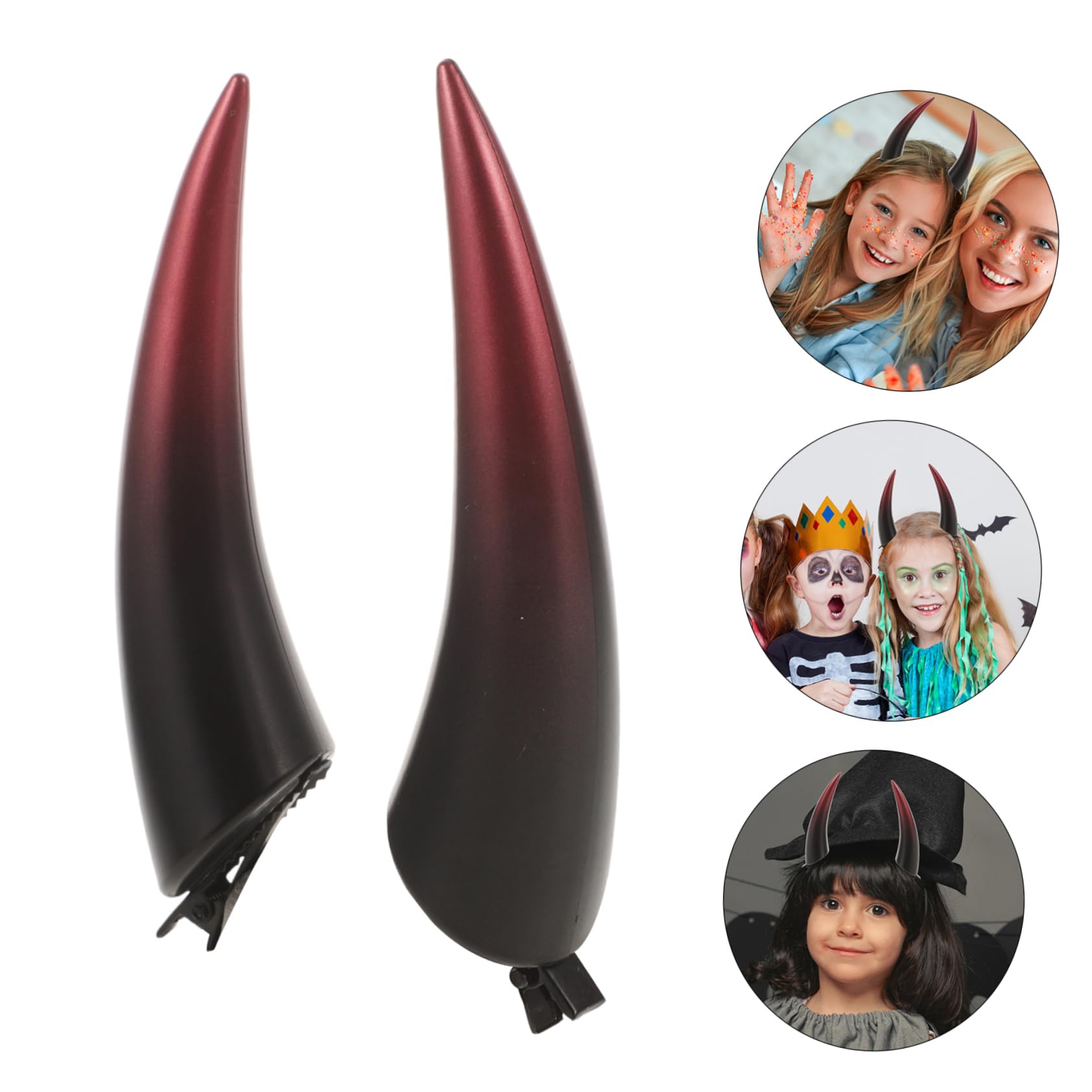 TEHAUX 5pares Clips De Cabello De De Para Halloween Accesorios De Fiesta De Disfraces Clips De Pelo Góticos Para Mujeres Decoraciones De Cosplay