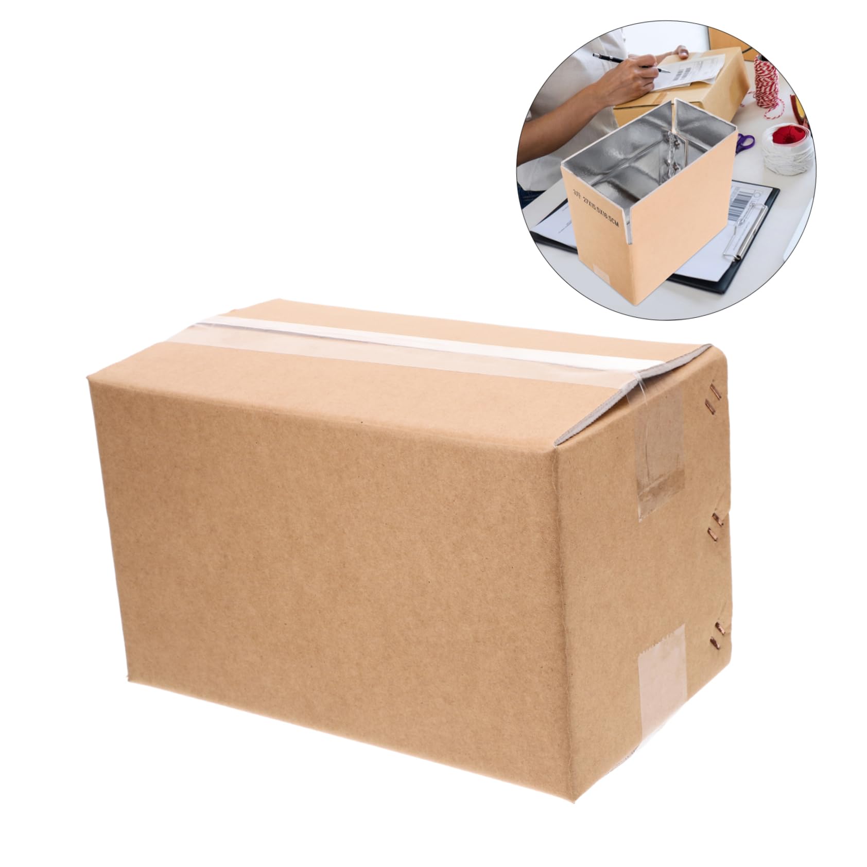 Caja De Envío Aislada De Papel De Aluminio Para Mariscos Reutilizable Para Congeladores Grandes Cajas De Almacenamiento En Frío