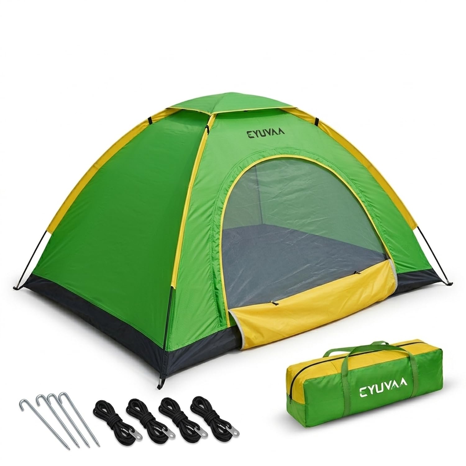 EYUVAA LABEL Waterproof 2 Person Camping Tent | Lightweight Portable Outdoor Dome Tent with Carry Bag | Easy Setup Windproof Tent for Hiking, Trekking, Picnic & Travel (Random Colour)-image-35