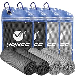 YQXCC Kühlendes Handtuch 4 Stück