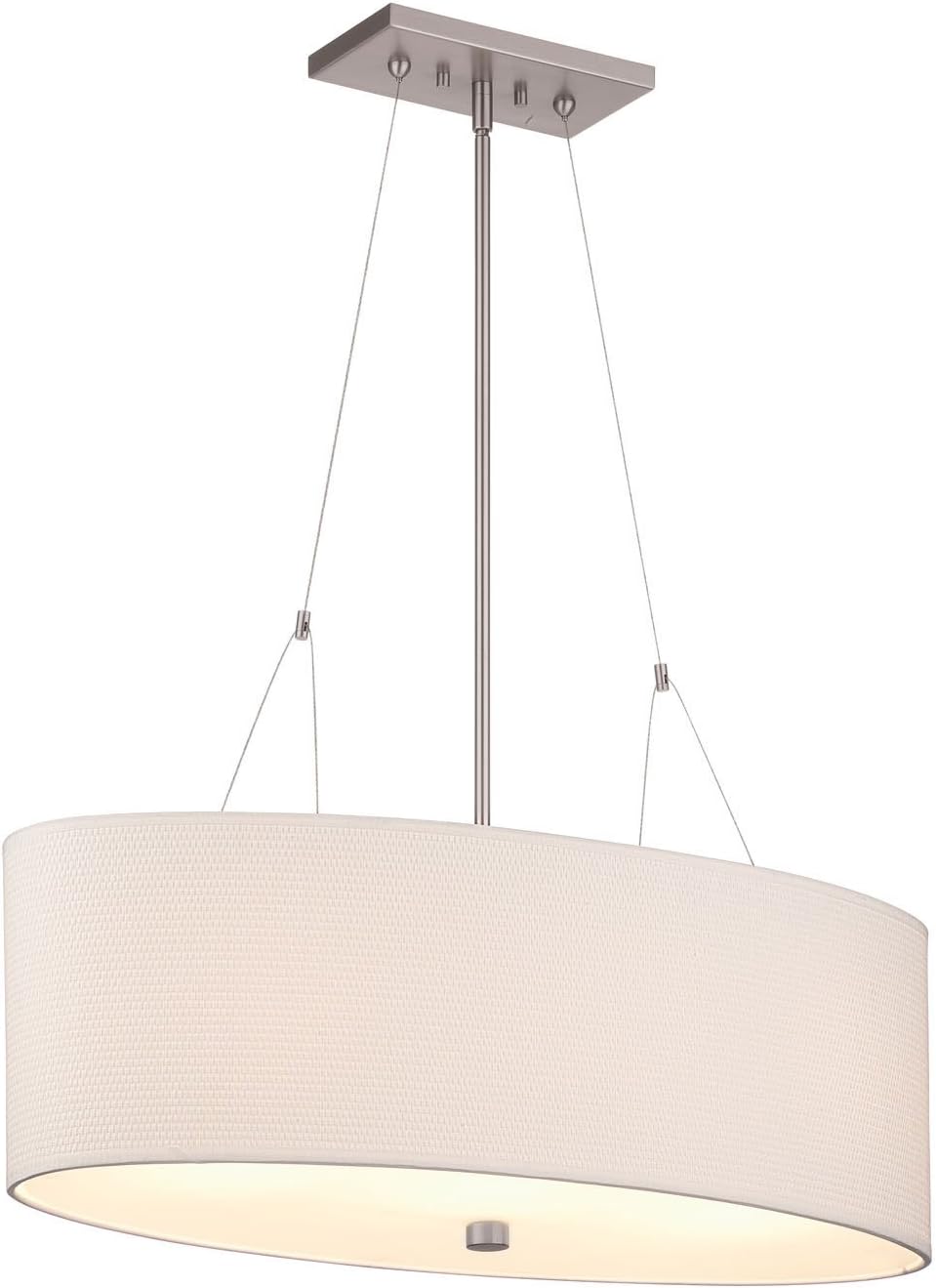 Forecast Lighting F44736 Alexis 3 Light Pendant, Satin Nickel