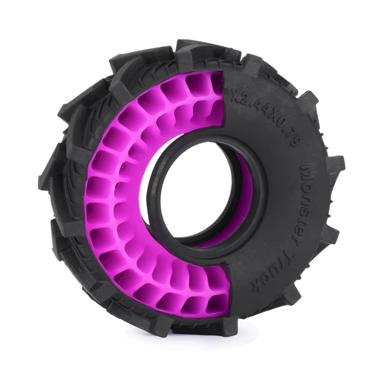 RC Car Accessories for TRX4M for SCX24 for Fcx24 Ax24 Enduro24 1/18 1/24 1.0 Tires Silicone Rubber Lnsert Foam for Fit 55 * 20mm Rc Crawler Car Upgrade Part(Purple)